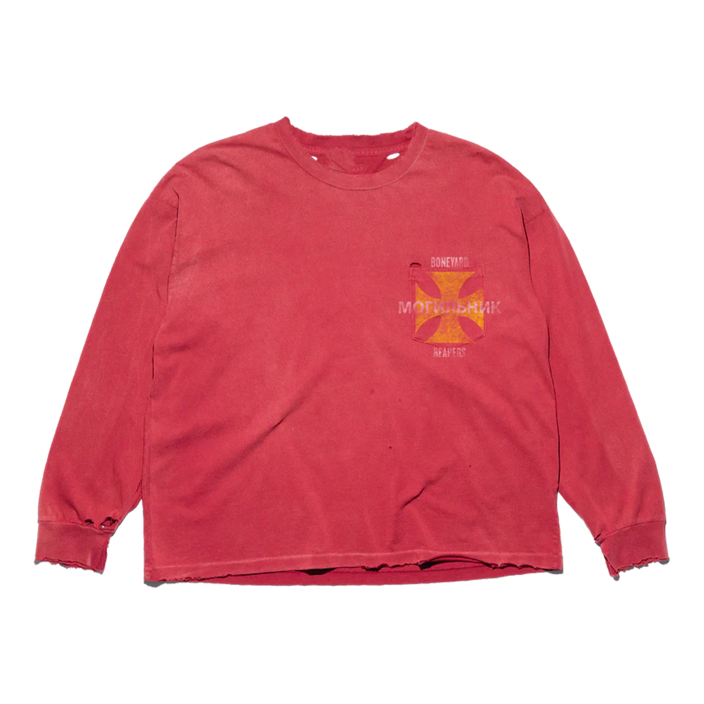 RUSSIAN CROSS POCKET L/S TEE