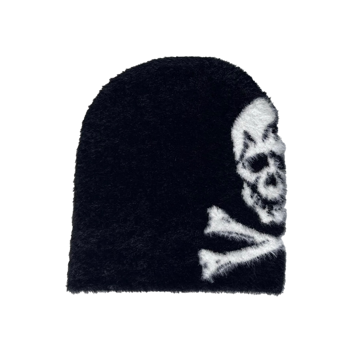 MOHAIR SKULL BEANIE BLK